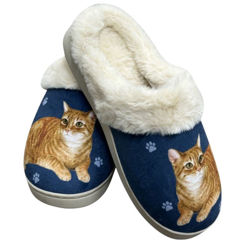 Orange Tabby Snugg Slippers